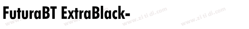 FuturaBT ExtraBlack字体转换